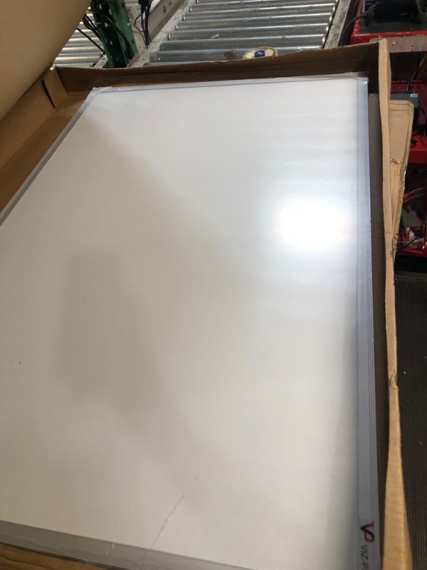 Photo 3 of VIZ-PRO Magnetic Dry Erase Board, 36 X 24 Inches, Silver Aluminium Frame