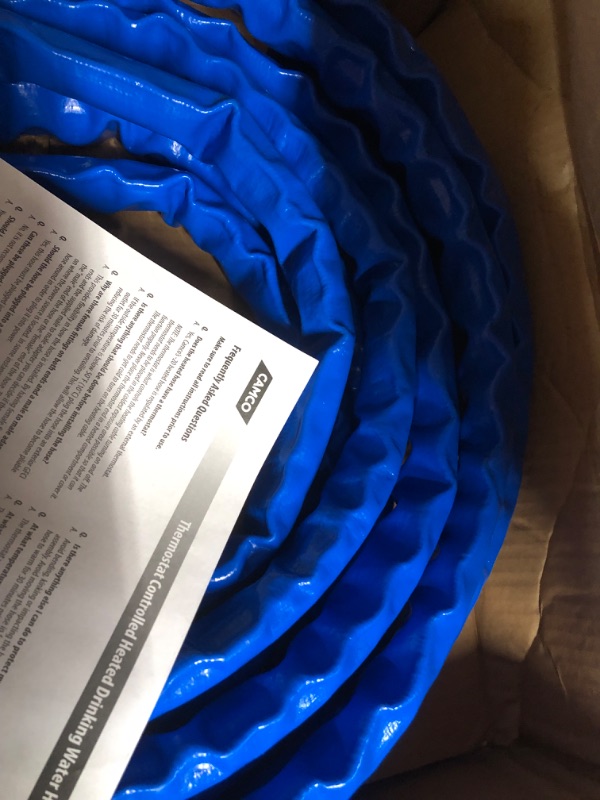 Photo 1 of Camco Heated Drinking Water Hose, - 20° F, 25-Foot, 5/8-Inch ID 25' Cold Weather (Freeze Protection to - 20?F) Standard Packaging