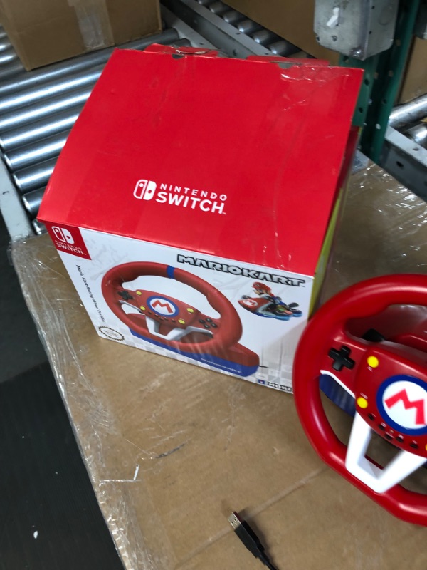 Photo 2 of Hori Nintendo Switch Mario Kart Racing Wheel Pro Mini By - Officially Licensed By Nintendo - Nintendo Switch