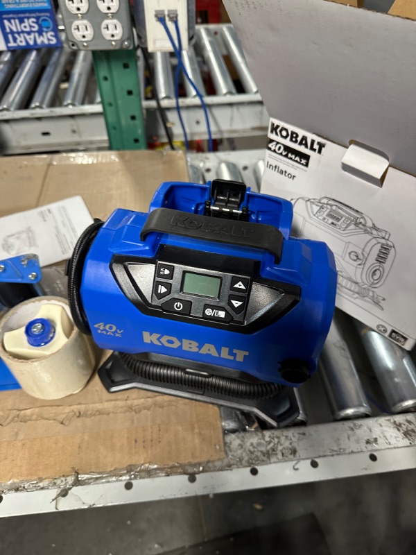 Photo 4 of Kobalt 120v & 12v Portable Air Compressor Inflator Tire Pump Nozzle Needles 120 PSI LED Display