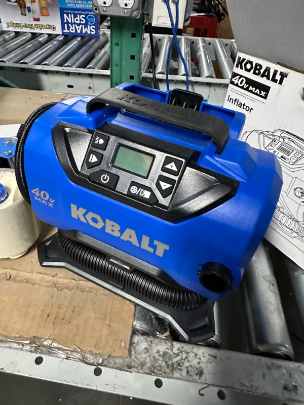 Photo 3 of Kobalt 120v & 12v Portable Air Compressor Inflator Tire Pump Nozzle Needles 120 PSI LED Display