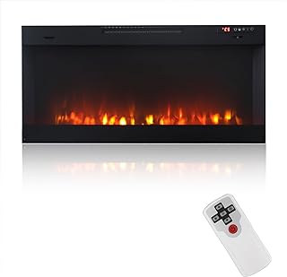 Photo 1 of 50 Inch Electric Fireplace Wall Mounted Fireplace 24 by19 Measurement