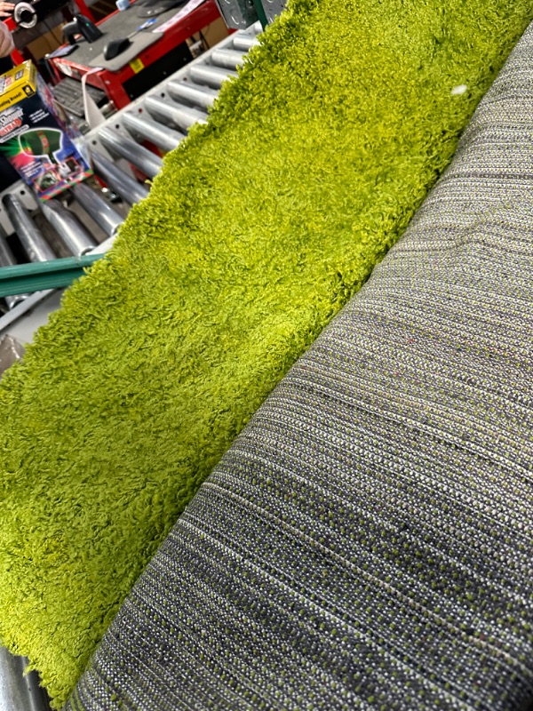 Photo 3 of Ophanie Green Rugs for Living Room 5x8, Grass Shag Fluffy Large Fuzzy Plush Soft Carpets, Floor Shaggy Area Rugs 