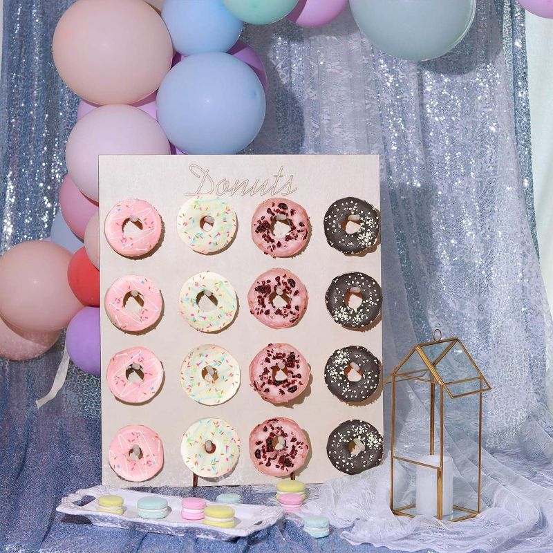 Photo 1 of **stock photo for reference see pictured****minor damage on top corners. chipping of paint**
suzile large donut display wedding
