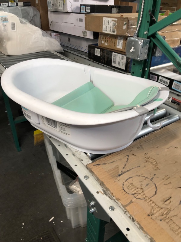 Photo 2 of 4-in-1 Grow-with-Me Bath Tub by Frida Baby Transforms Infant Bathtub to Toddler Bath Seat with Backrest for Assisted Sitting in Tub