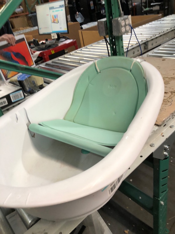 Photo 4 of 4-in-1 Grow-with-Me Bath Tub by Frida Baby Transforms Infant Bathtub to Toddler Bath Seat with Backrest for Assisted Sitting in Tub