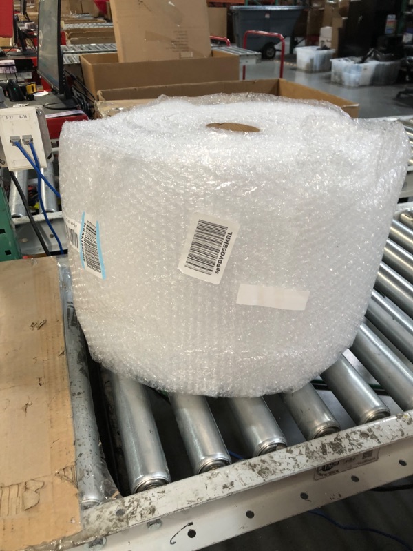 Photo 3 of Amazon Basics Perforated Bubble Cushioning Wrap - Small 3/16", 12-Inch x 175-Foot Long Roll & Amazon Basics Moving Boxes - Large, 20"x20"x15"/12 pack