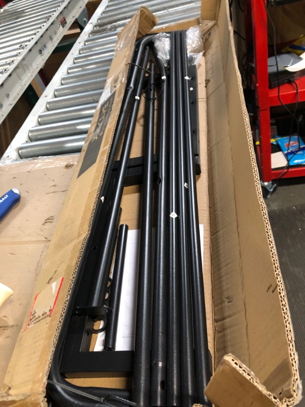 Photo 1 of SONGMICS Double-Rod Clothes Rack with Wheels, Metal Clothing Rack 