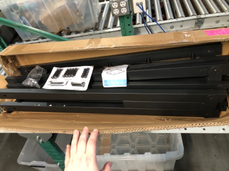 Photo 1 of AMOBRO King Size Bed Frame with Storage, Metal 14 Inch Platform Base