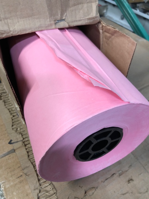 Photo 1 of Pacon 63260 Rainbow Duo-Finish Colored Kraft Paper, 35 lbs., 36-Inch x 1000 ft, Pink