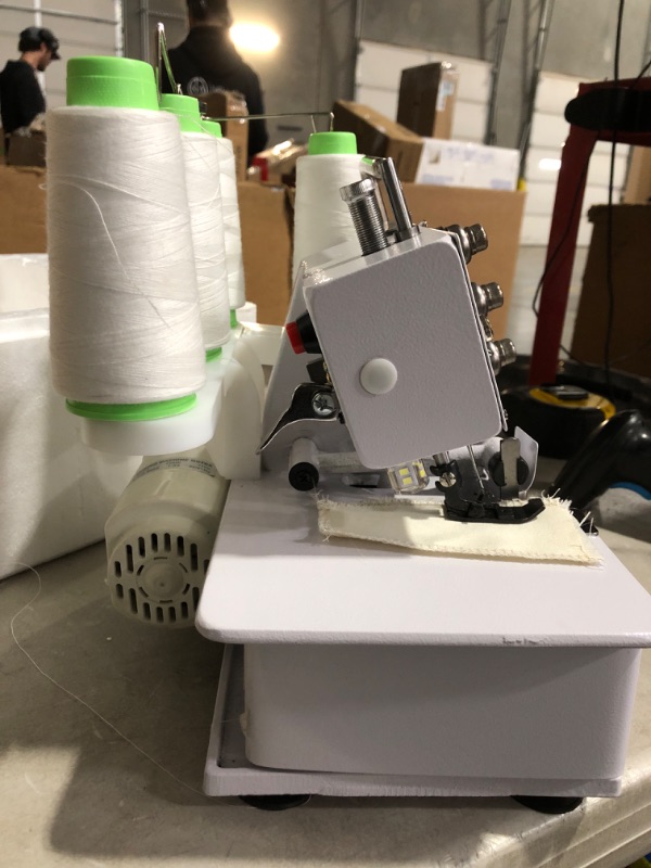 Photo 3 of * important * see clerk notes *
KPCB Serger Sewing Machine Overlock Machines with Upgraded LED Light and Accessories Kit White