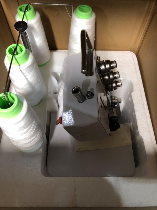 Photo 4 of * important * see clerk notes *
KPCB Serger Sewing Machine Overlock Machines with Upgraded LED Light and Accessories Kit White