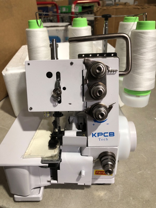 Photo 2 of * important * see clerk notes *
KPCB Serger Sewing Machine Overlock Machines with Upgraded LED Light and Accessories Kit White