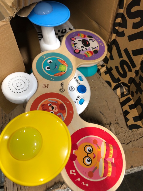 Photo 2 of Baby Einstein Together in Tune Drums? Safe Wireless Wooden Musical Toddler Toy, Magic Touch Collection, Age 12 Months+