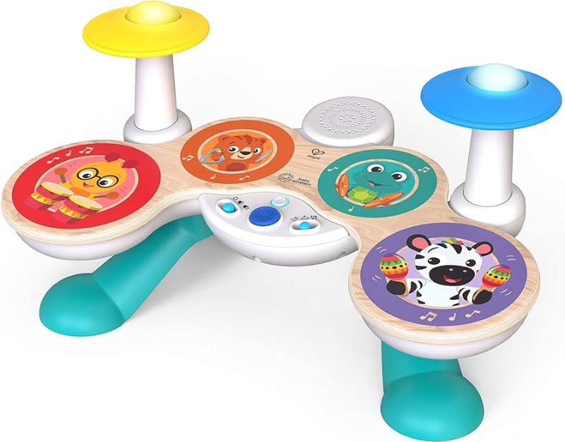 Photo 1 of Baby Einstein Together in Tune Drums? Safe Wireless Wooden Musical Toddler Toy, Magic Touch Collection, Age 12 Months+