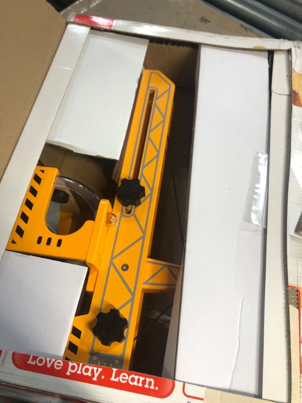 Photo 1 of Award Winning Hape Playscapes Crane Lift Playset Yellow, L: 17.8, W: 16.5, H: 21.2 inch