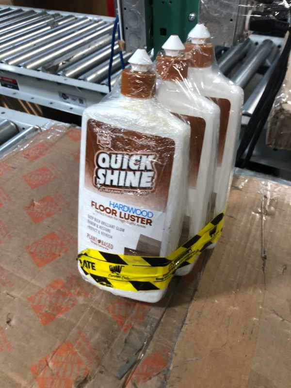 Photo 3 of * PACK OF 3, NO RETURNS * Quick Shine High Traffic Hardwood Floor Luster and Polish, 27 Fl. Oz.