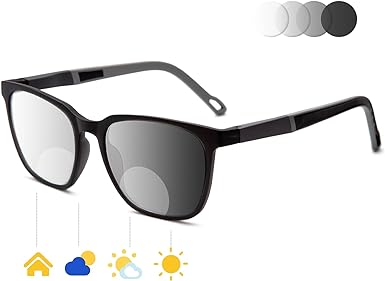 Photo 1 of Jo Bifocal Reading Glasses for Women Men - Photochromism Bifocal Reading Sunglasses Readers