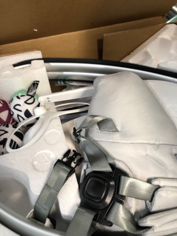 Photo 2 of 4moms MamaRoo Multi-Motion Baby Swing, Bluetooth Baby Swing with 5 Unique Motions, Grey