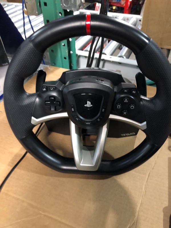 Photo 8 of (READ FULL POST) HORI Racing Wheel Apex for Playstation 5, PlayStation 4 and PC - Officially Licensed by Sony - Compatible with Gran Turismo 7