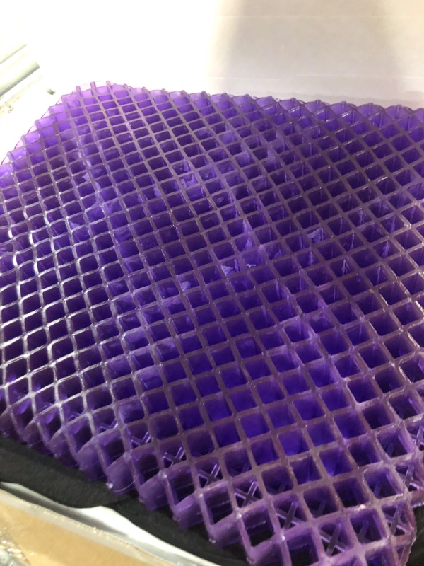 Photo 2 of Purple Royal Seat Cushion - Seat Cushion for The Car Or Office Chair - Temperature Neutral Grid