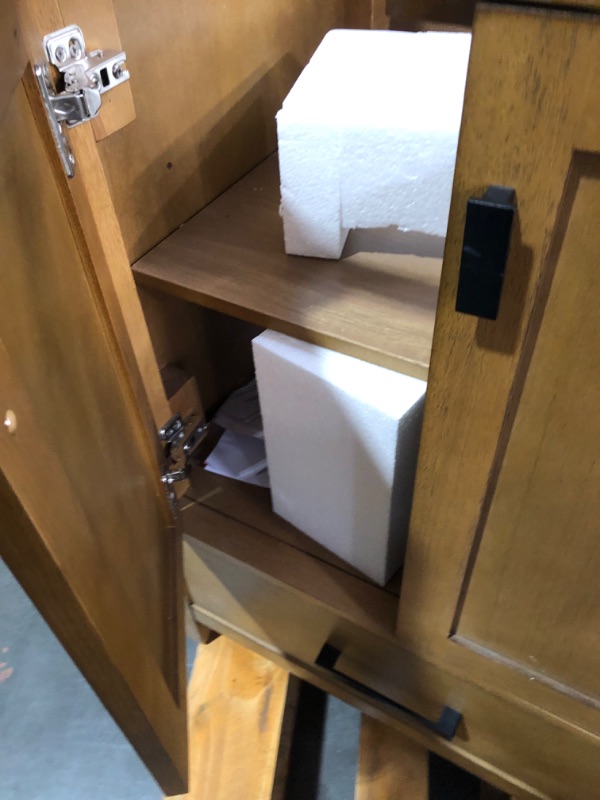 Photo 1 of ***USED - MISSING VANITY SINK - SEE COMMENTS***
allen + roth Ronald 48-in Almond Toffee Undermount Double Sink Bathroom Vanity