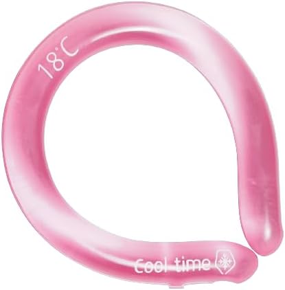 Photo 1 of 
CoolTimeUSA Neck Cooling Tube | Wearable Cooling Neck Wraps for Summer Heat I Hands Free Cold Pack | Reusable Neck Cooler (Pink