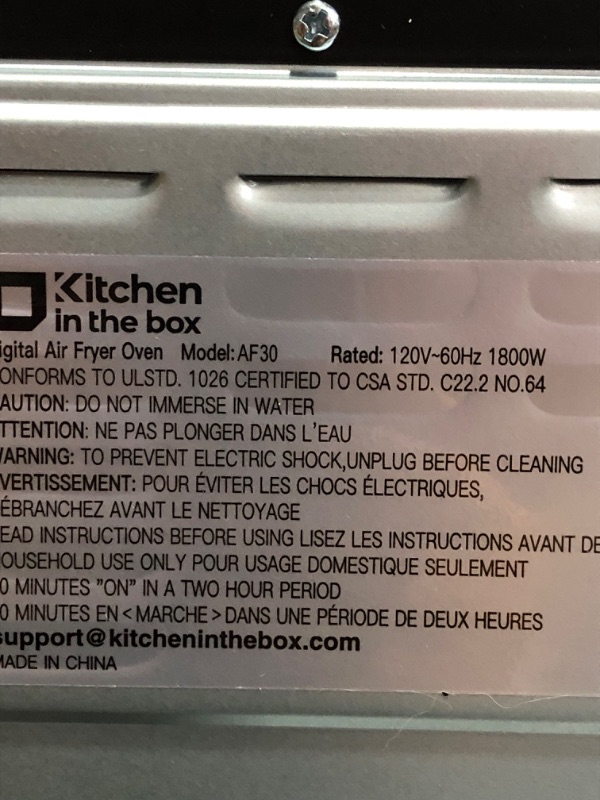 Photo 7 of * important * see clerk notes * 32 QT Digital Toaster Oven Air Fryer Combo, Kitchen in the box Convection Oven Countertop