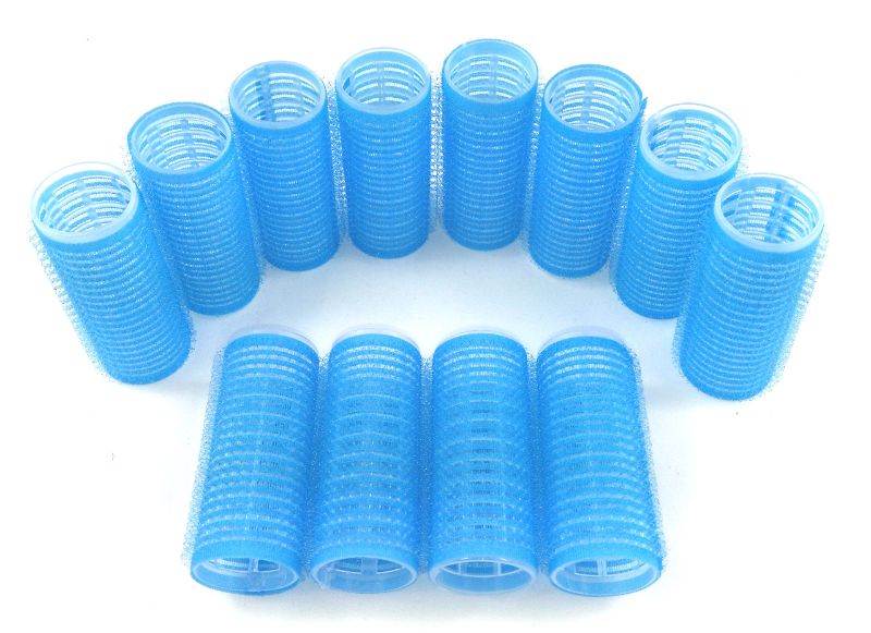 Photo 1 of * BUNDLE OF TWO, NO RETURNS * Kamay's Small Size Hair Rollers Curlers Self Grip Holding, For Hairdressing, Design Gripping Sticky Cling Style For DIY Or Salon (25mm/1" 12PCS) Random Color Nylon 25mm/1" 12PCS Random Colors