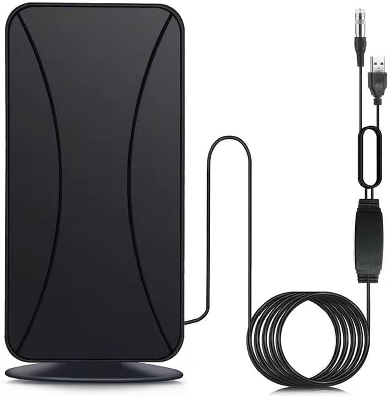 Photo 1 of 500+ Miles Range TV Antenna for Smart TV - Digital HD TV Antenna Indoor with Amplifier Signal Booster - Support 4K 1080P All TVs - 360° Signal Reception Free Local Channels - 16ft Coax Cable