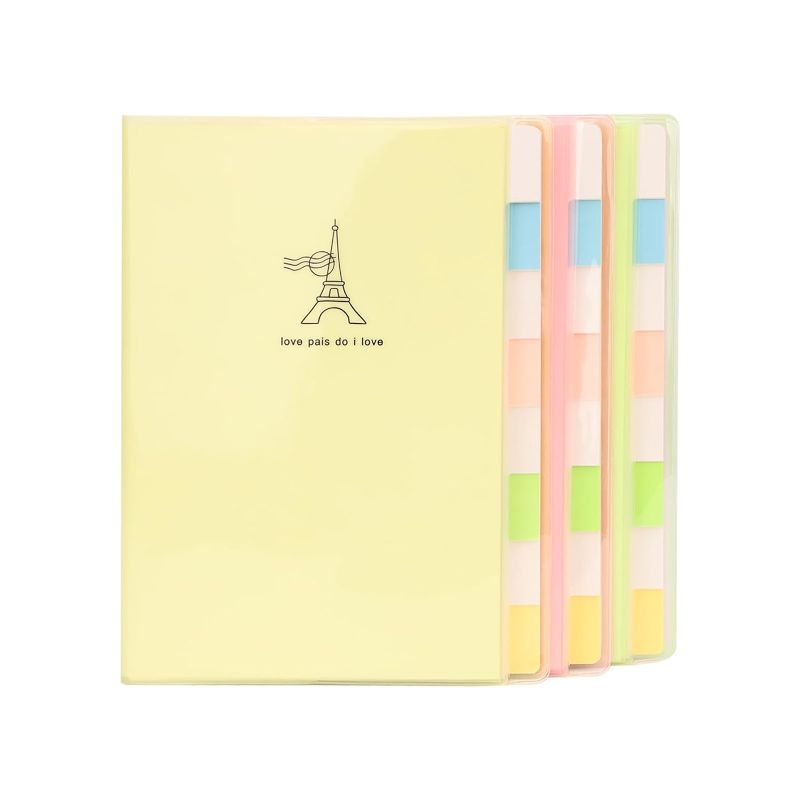 Photo 1 of MORALES Hardcover Notebook with Tabs A5 8 Subject 3 Pack Notebook College Ruled Composition Notebook Great for Office Planning Staying Organized