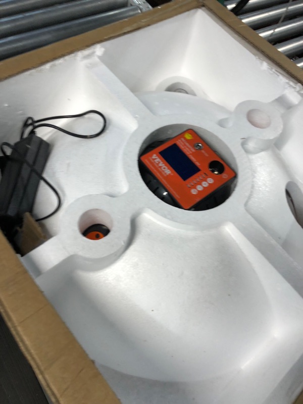 Photo 1 of 8 Incubators for Hatching, 360°Automatic Egg Turner with Temperature and Humidity Display, Poultry Hatcher with ABS Transparent Shell for Chicken, Duck, Quail, Grey