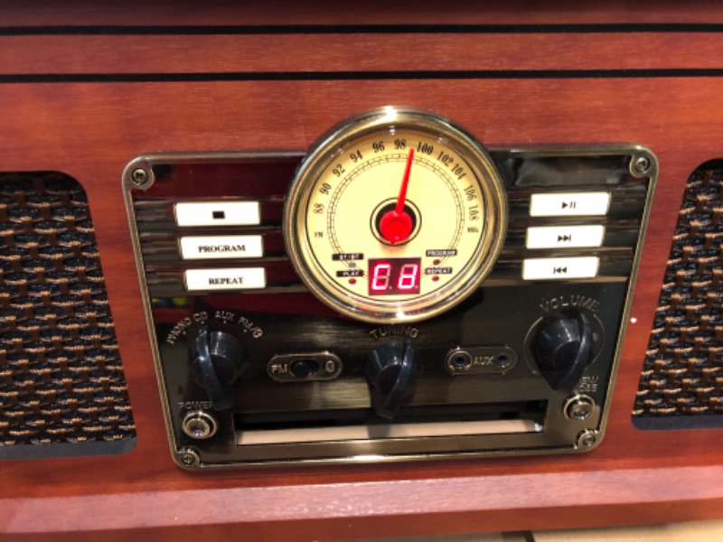 Photo 2 of **DAMAGED** Victrola - Bluetooth Stereo Audio System - Mahogany