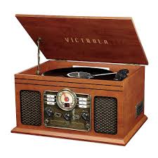 Photo 1 of **DAMAGED** Victrola - Bluetooth Stereo Audio System - Mahogany