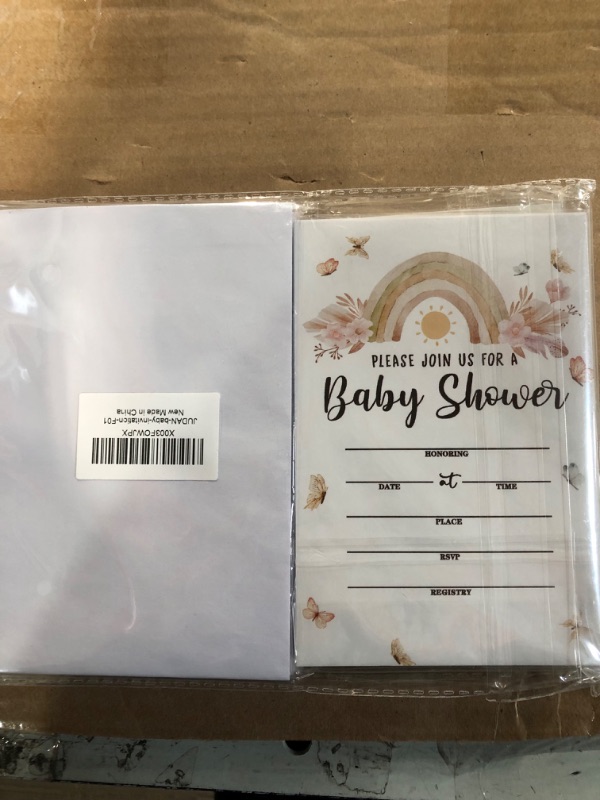 Photo 1 of **BUNDLE BACK OF 2 NON REFUNDIBLE**
40 baby shower invitations with envelops