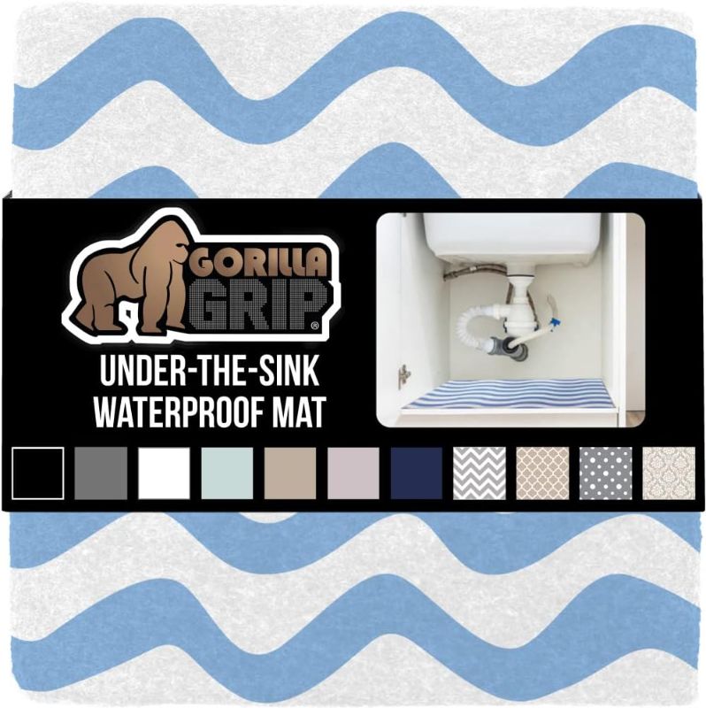 Photo 2 of **BUNDLE PACK OF 2 NON REFUNDABLE**
Gorilla Grip Quick Dry Waterproof Under Sink Mat Liner (24" x 24")