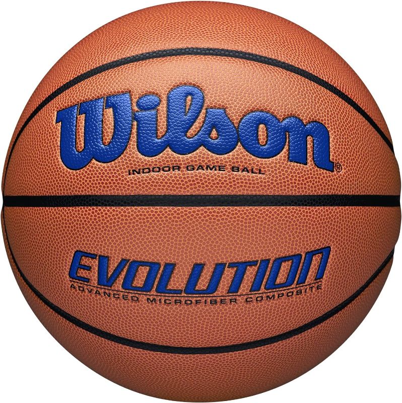 Photo 1 of 
WILSON Evolution Indoor Game Basketballs - Size 5, Size 6 and Size 7