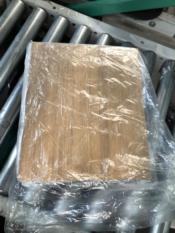 Photo 1 of viewcare Bread Box for Kitchen Counter, Corner Bread Box, Large Bamboo Wood Capacity Bread Storage Bin with Acrylic Wavy Door Panel Small