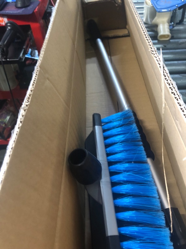 Photo 1 of Camco RV/Car Flow-Through Wash Brush with Adjustable Handle (43633) Premium