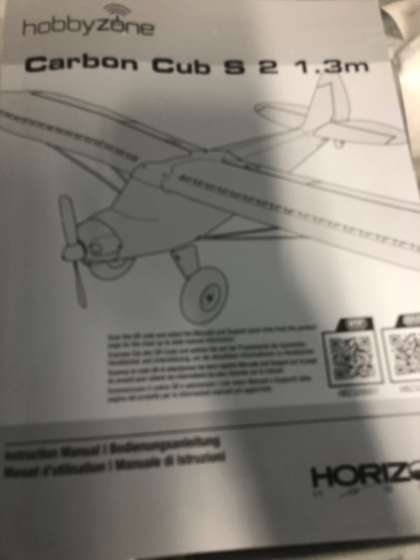 Photo 2 of *AIRPLANE NOSE BROKEN - SELLING FOR PARTS* HobbyZone RC Airplane Carbon Cub S 2 1.3m RTF Basic (Battery and Charger Not Included), HBZ320001 Ready-To-Fly-Basic