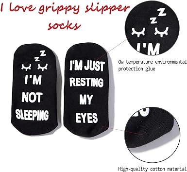 Photo 1 of ModernStyle Dad Gifts for Christmas Birthday Gifts for Dad IM NOT SLEEPING IM JUST RESTING MY EYES SOCKS