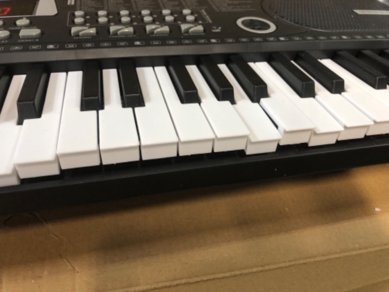 Photo 2 of *SEE NOTES* Camide 61 Keys Keyboard Piano, Electronic Digital Piano with Built-In Speaker Microphone, Sheet Stand and Power Supply, Portable Keyboard Gift Teaching for Beginners