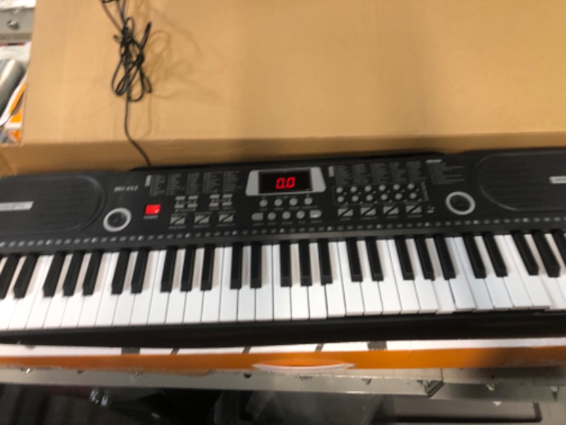 Photo 3 of *SEE NOTES* Camide 61 Keys Keyboard Piano, Electronic Digital Piano with Built-In Speaker Microphone, Sheet Stand and Power Supply, Portable Keyboard Gift Teaching for Beginners