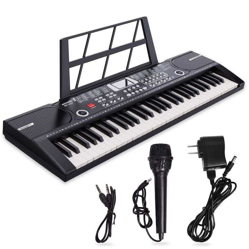 Photo 1 of *KEYBOARD ONLY* Camide 61 Keys Keyboard Piano, Electronic Digital Piano with Built-In Speaker Microphone, Sheet Stand and Power Supply, Portable Keyboard Gift Teaching for Beginners