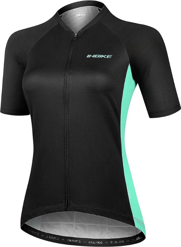 Photo 1 of INBIKE Women's Loose fit Cycling Jersey Moisture Wicking Full Zip Short Sleeve Tops Breathable