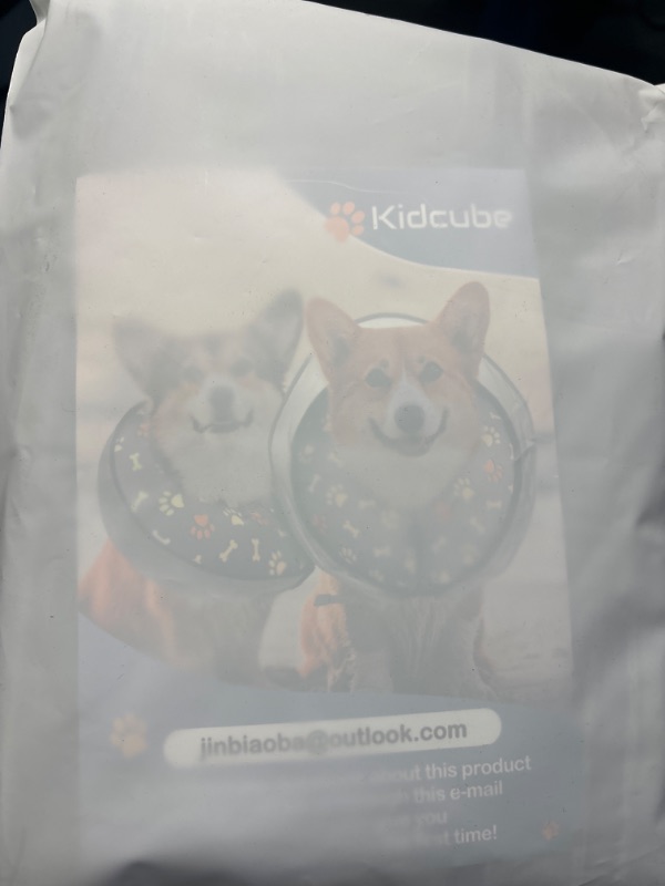 Photo 2 of Kidcube Inflatable Dog Cone for Large Dogs Donut Collar Alternative After Surgery Neck Donut Stop Licking Surgical Recovery Comfy Comfortable Soft Pet Pillow Cones Extra Large Elizabethan Collars - XL XL (Neck: 18"-21")