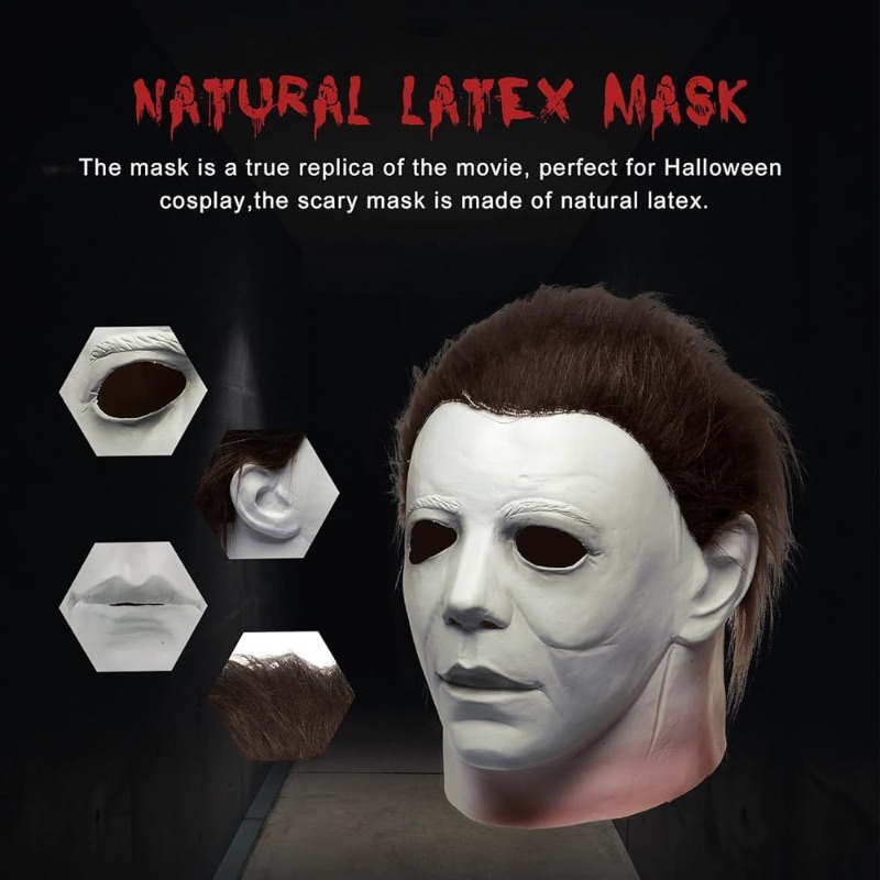 Photo 1 of Halloween Scary Michael Myers Mask Masquerade Cosplay