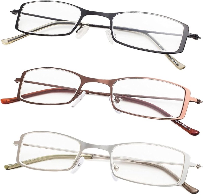 Photo 1 of Gr8Sight 3-Pack Ladies Small Reading Glasses Lightweight Little Readers Women