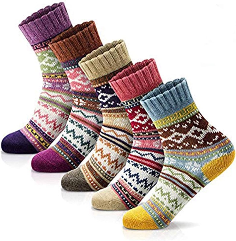 Photo 1 of MORECOO Womens Socks Winter - Christmas Gifts for Women - Thick Wool Soft Warm Fuzzy Cozy Socks for Women