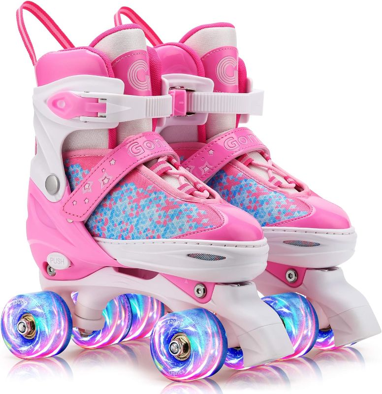 Photo 1 of Gonex Roller Skates for Girls Kids Boys Women with Light up Wheels